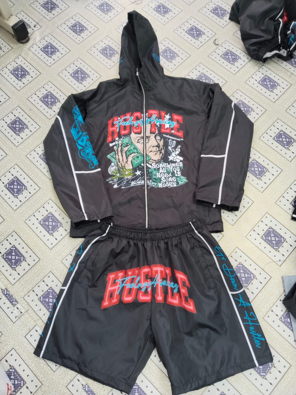 Hustle Nylon Set (Black)