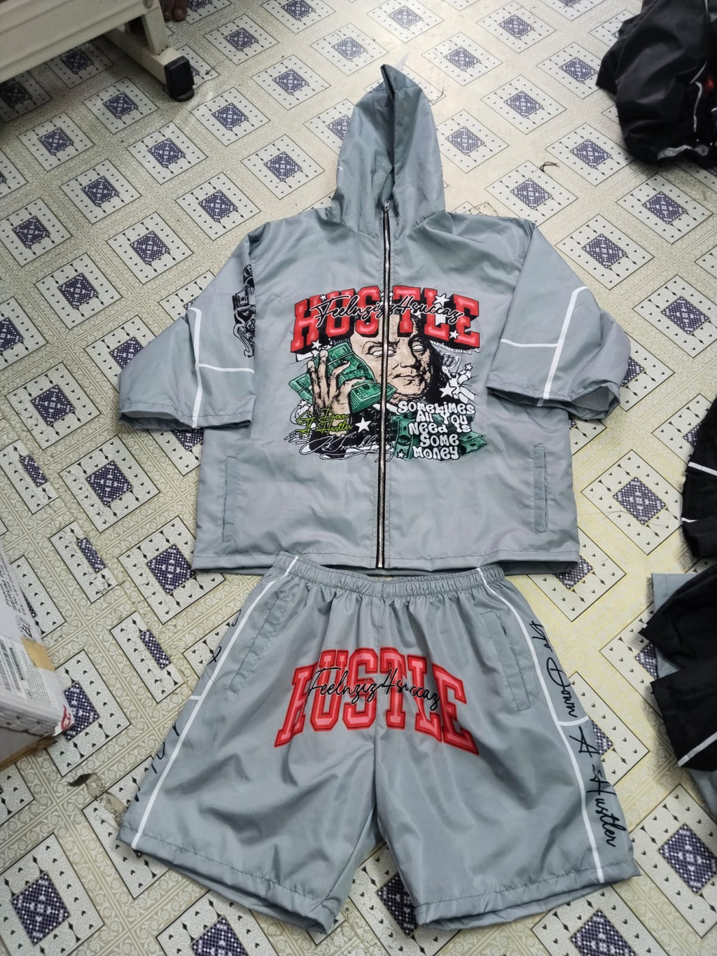 Hustle Nylon Set (Grey)