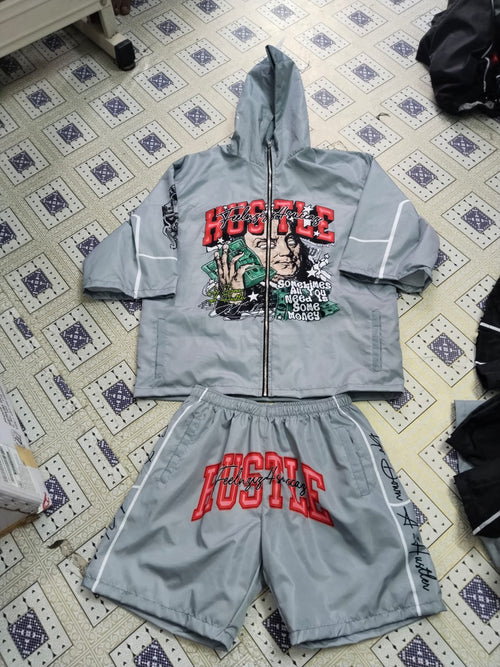 Hustle Nylon Set (Grey)