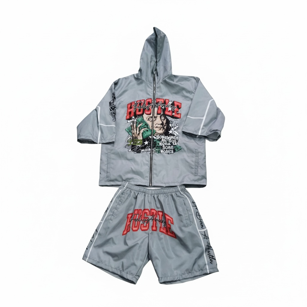 Hustle Nylon Set (Grey)