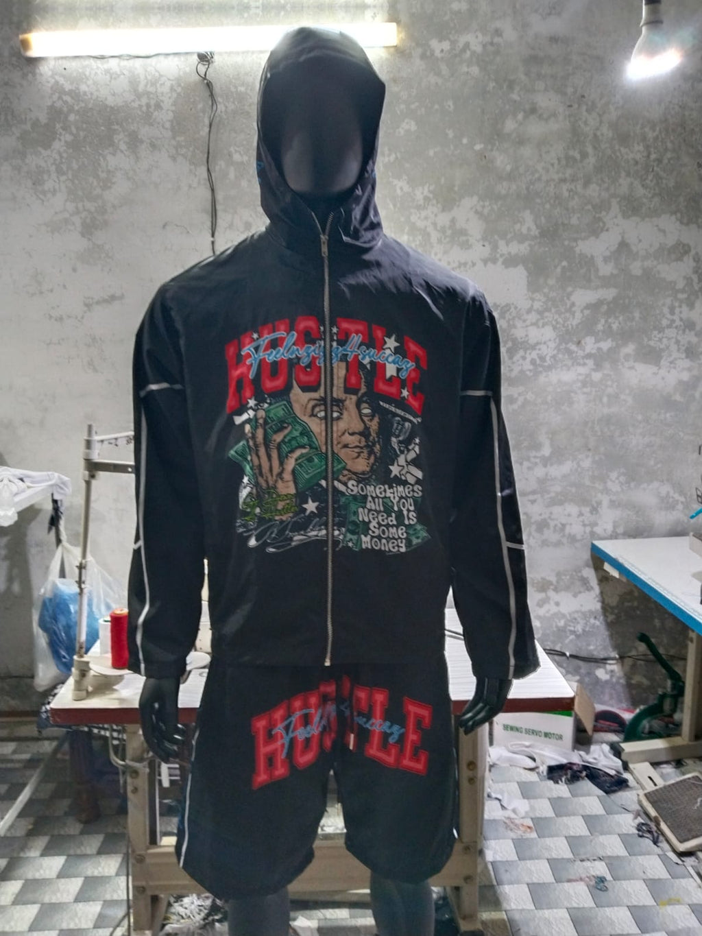 Hustle Nylon Set (Black)